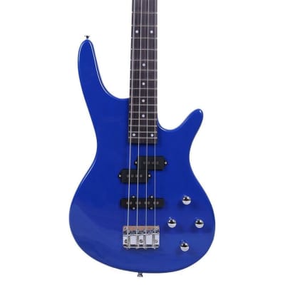 Unbranded Blue 4 Strings Electric IB Bass Guitar image 7