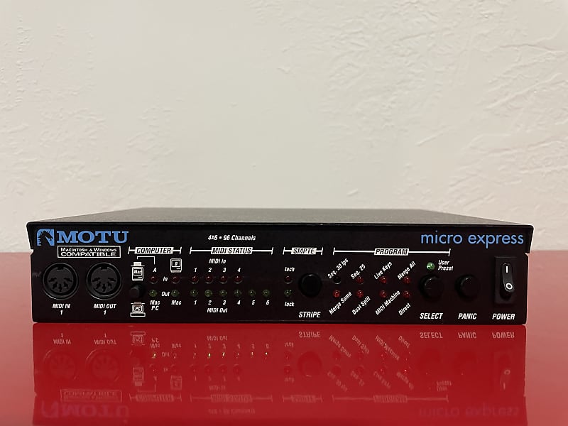 MOTU Micro Express MIDI Interface 1990's Reverb