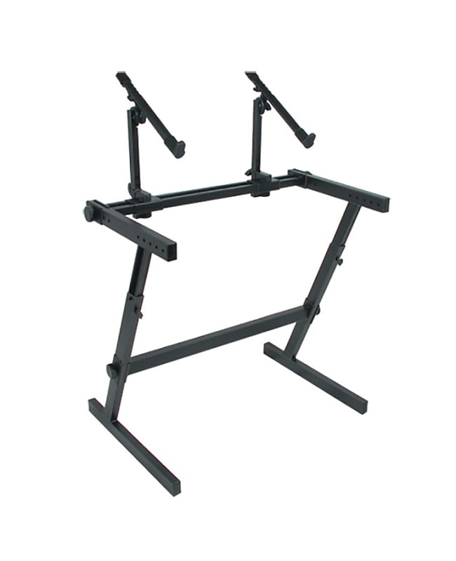 Quik-Lok Double Tier Height Adjustable Keyboard Stand, Z-726 image 1