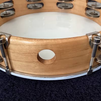 Ludwig 10” Tunable Wood Shell Tambourine Double-Row Jingles image 8