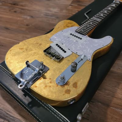 1998 Fender Jazz-A-Caster Will Ray Hellecasters Signature B Bender Electric Guitar Gold W/OHSC for sale