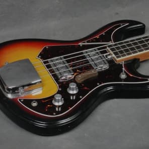 Vintage Teisco/Kingston Bass Guitar, 4-String, Made In Japan, MIJ, w/Case image 6