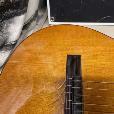 Kevin Mathers Concert Classical Guitar - crack/hole in top - with Case 2006 image 4