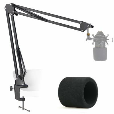 Yeti Nano Mic Stand with Pop Filter - Microphone Boom Arm Stand with Foam  Cover Windscreen for Blue Yeti Nano Mic by YOUSHARES