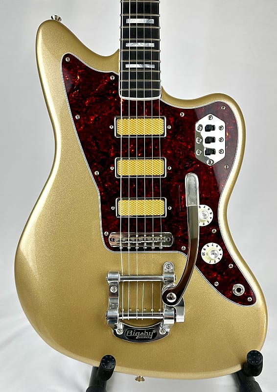 ギター Fender Gold Foil Jazzmaster Fender Gold Foil Jazzmaster Electric Guitar Shoreline Gold