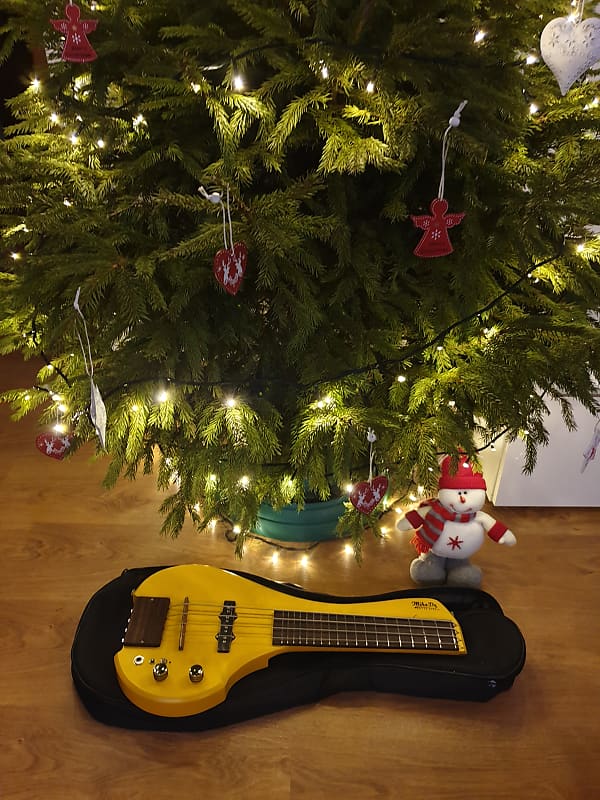 Immagine MihaDo FingyBass Travel Bass 4 strings Custom Yellow - 1