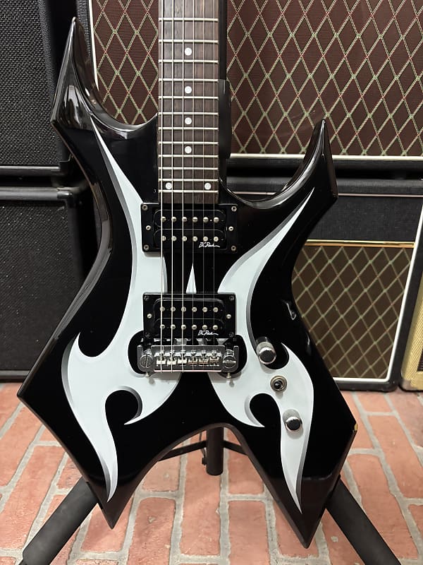 B.C. Rich Warlock Black & White Tribal image 1