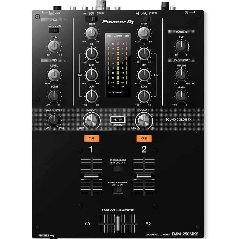 Pioneer DJM-250MK2 2-channel Digital DJ Mixer image 1