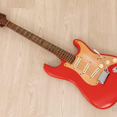 1959 Fender Stratocaster Vintage Guitar Pre-CBS, Matador Red Lacquer (Riggio) w/ Tweed Case image 11