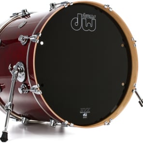 DW Performance Series Bass Drum - 16 x 20 inch - Cherry Stain Lacquer image 8