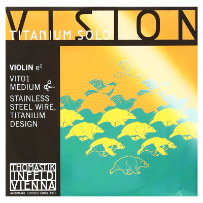 Thomastik-Infeld	VIT01 Vision Titanium Solo Titanium-Design Stainless Steel 4/4 Violin String - E (Medium)