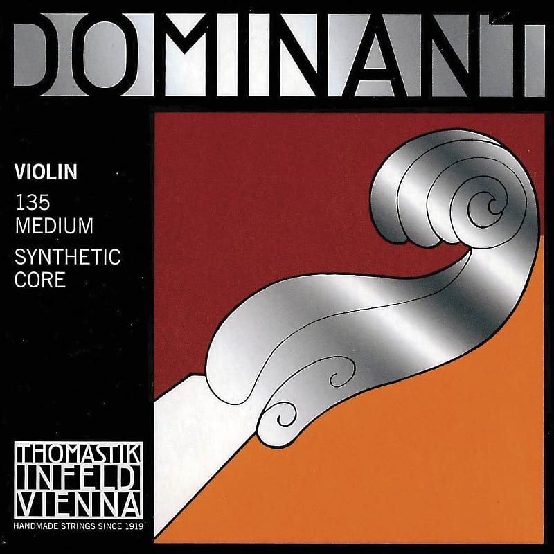 Thomastik Thomastik Dominant 4/4 Violin String Set - Medium Gauge - Aluminum/Steel Ball-End E image 1