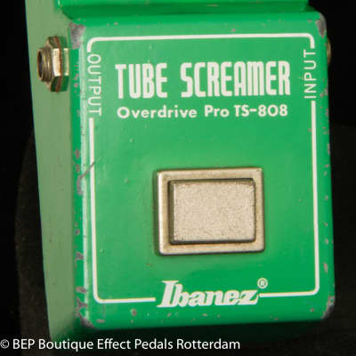 Ibanez TS-808 Tube Screamer with Texas Instruments RC4558P Malaysia op amp 1980 with "R" Logo s/n 126957 Japan image 3