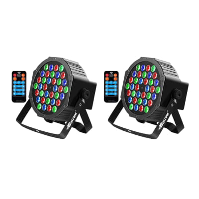 Black Lights, 72W 36Led Uv Halloween Lights Blacklight With Glow In The  Dark Party Supplies By Dmx And Remote Control For Halloween Stage Lighting  (2 Pack)