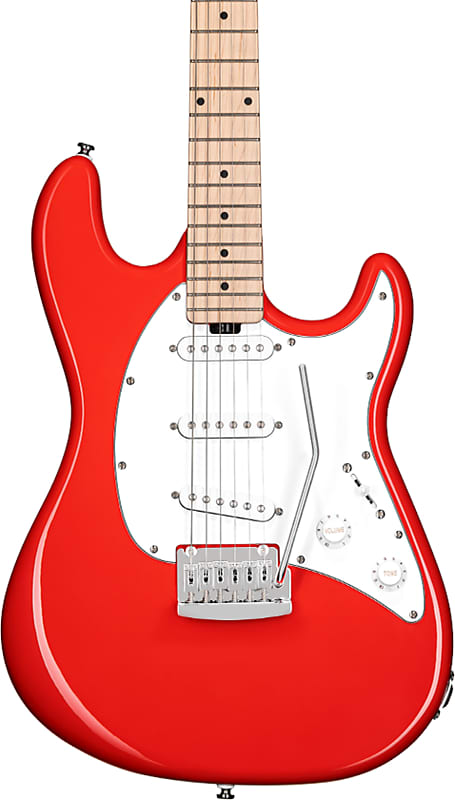 Sterling CT30SSS Cutlass SSS Electric Guitar, Fiesta Red image 1