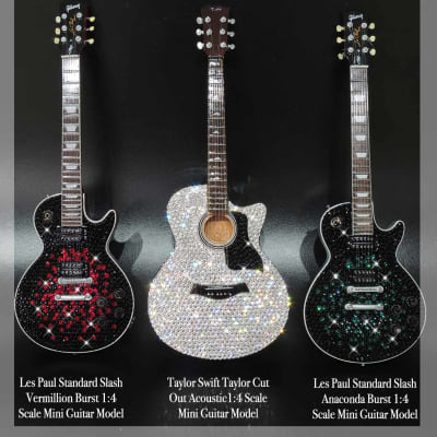 Slash Gibson Les Paul 1:4 miniature replica Anaconda Burst 2024 - Swarovski Crystals image 2