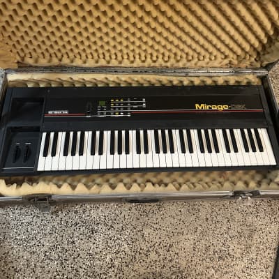 Ensoniq Mirage DSK-1 Digital Sampling Keyboard (red stripe) 1986 - Black