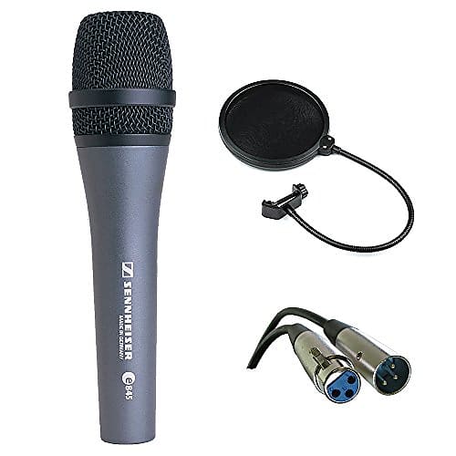 Sennheiser E845 Super Cardioid Handheld Dynamic Microphone with