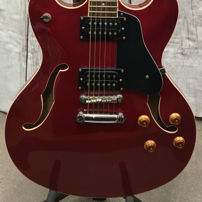 Washburn HB30CH Hollowbody Electric Guitar – Cherry image 6