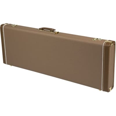 Immagine FENDER - G&G Deluxe Strat/Tele Hardshell Case  Brown with Gold Plush Interior - 0996108422 - 2