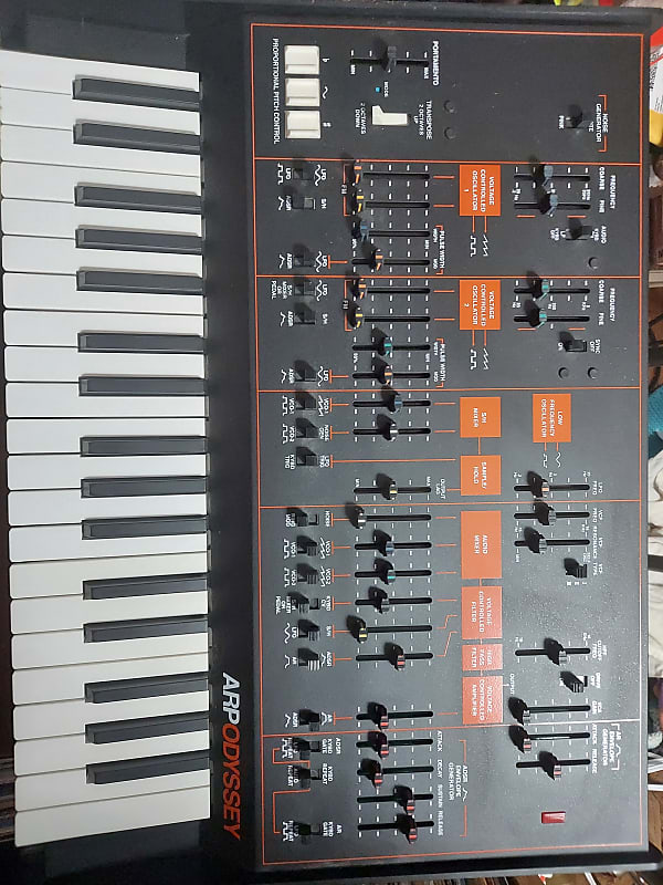 Korg ARP Odyssey Rev3 37-Slim Key Duophonic Analog Synthesizer 2015 - Present - Black/Orange image 1