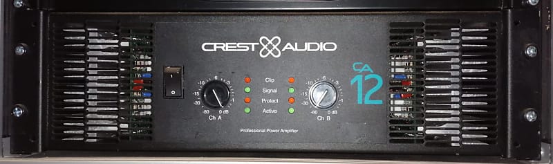 Crest Audio CA12 2800 Watt Power Amplifier 2000s Black | Reverb