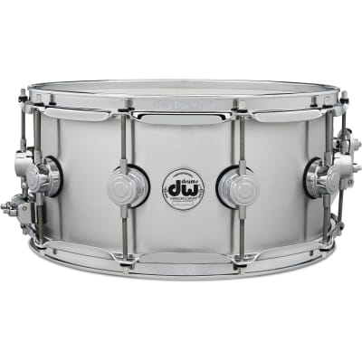 Drum Workshop 6.5x14" Rolled Aluminum Snare Drum with Chrome Hardware image 3