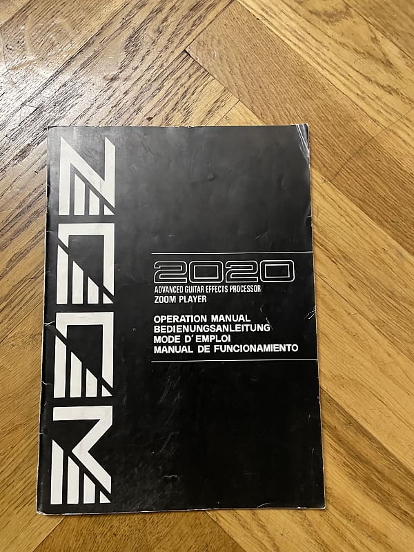 Zoom 2020 1990 Manual Reverb Zoom 2020 1990 Manual Reverb