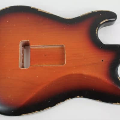 MJT  Lightweight Stratocaster Body  2022 3 Tone Sunburst image 3