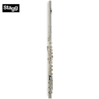 Stagg WS-FL261S Flute B-Foot Joint, Open Holes, in-Line G, French Style Keys w/Soft Case image 1