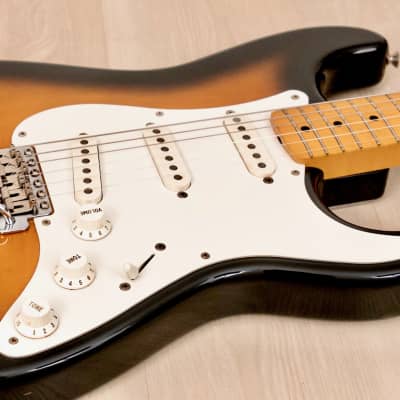 1994 Fender Stratocaster ‘54 Vintage Reissue ST54-53 Sunburst w/ V Neck, Japan MIJ image 6