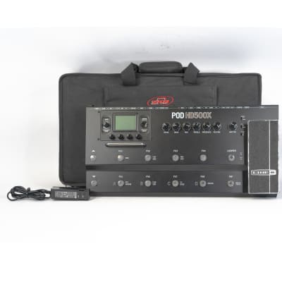 Line 6 POD HD500X Guitar Multi Effects Floor Processor with Power Supply & Case image 1