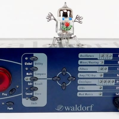 Waldorf Micro Q Synthesizer Rack Blau + Top Zustand + 1,5 Jahre Garantie image 2