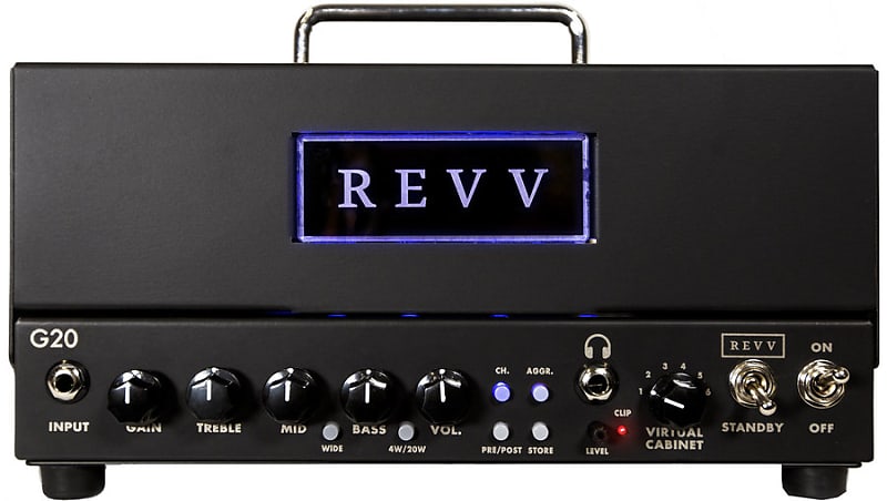 REVV G20 2-Channel 20-Watt Guitar Amp Head with Reactive Load and Virtual  Cabinets