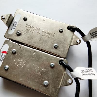 DiMarzio Fusion Edge Bridge + Neck F Spaced Humbucker Set in White