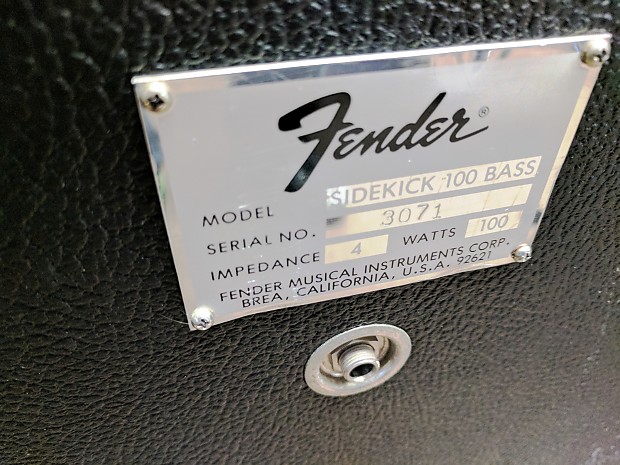 Fender Sidekick Bass100 メンテナンス済 完動品 - メルカリ