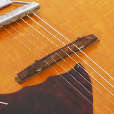 1961 Harmony H47 Stratotone MARS Vintage Silvertone Jupiter Electric Semi-Hollow DeArmond Gold Foil Pickup Player’s Guitar w/ OSSC image 11