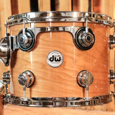 DW Collector's Natural Lacquer Cherry HVLT Drum Set - 20,8,10,12,14 - SO#1280027 image 6