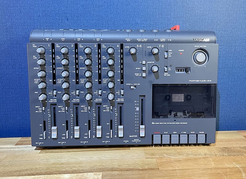 Excellent] TASCAM Portastudio 414 4-Track Cassette Recorder - Gray