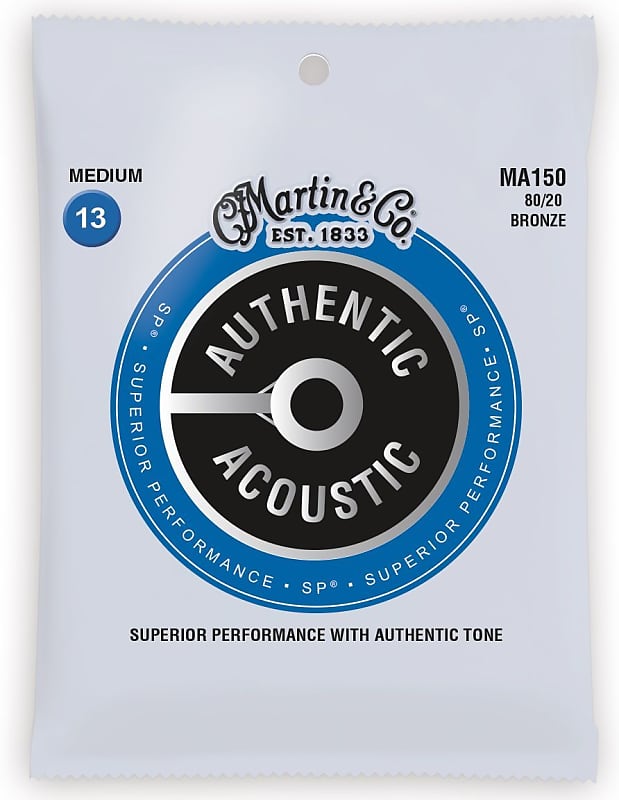 Martin MA150 Authentic Acoustic SP Medium Strings 13-56 image 1