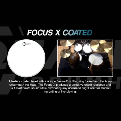 Aquarian Texture Coated Focus-X Drum Head 14" image 2