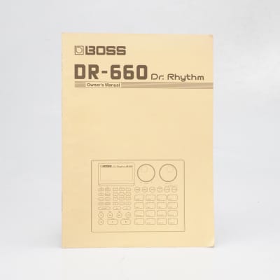 Boss DR-660 Dr Rhythm Drum Machine Owner's Manual #53730