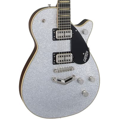 Gretsch Guitars G6229 Players Edition Jet BT Electric Guitar Silver Sparkle image 5