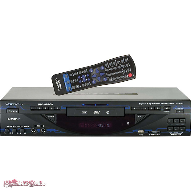 VocoPro DVX-890K Multi-Format Digital Key Control Karaoke CD/DVD Player image 1