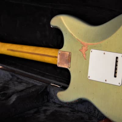 Fender Stratocaster  Relic Nitro Green Sparkle Custom Shop Fat 50's image 14