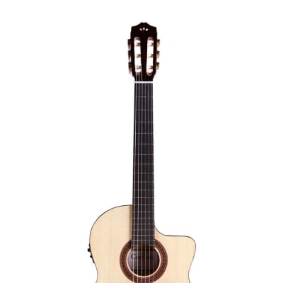 Cordoba C5-CET Limited Nylon String Acoustic-Electric Guitar - Natural image 5