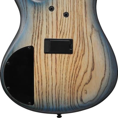 Ibanez SR600E SR Standard 4-String Bass Guitar, Cosmic Blue Starburst Flat image 3