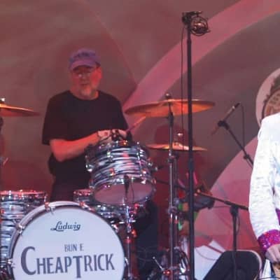 Bun E. Carlos’s Cheap Trick Signed, Sgt. Pepper, Ludwig, Zildjian 2007 Black Oyster Maple Classic. image 2
