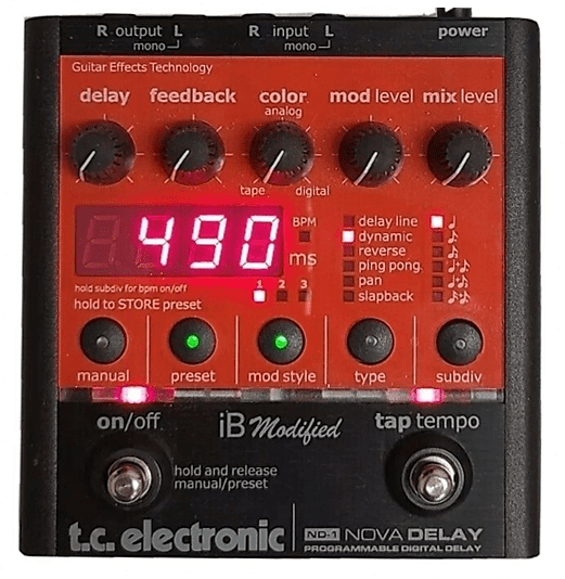 TC Electronic Nova Delay iB Modified | Reverb France