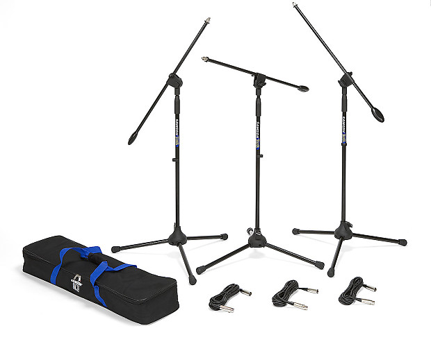 Samson BL3VP Ultra-Light Boom Mic Stand (3 Pack) w/ Cables and Bag image 1